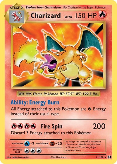 Charizard #11, Evolutions